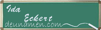 Ida Eckert Visitenkarte